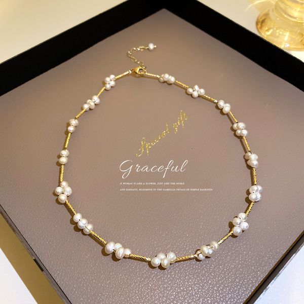 chain women pendants flower fresh water pearl necklace korean mini simple summer versatile temperament clavicle, Silver
chain women pendants flower fresh water pearl necklace korean mini simple summer versatile temperament clavicle, Silver