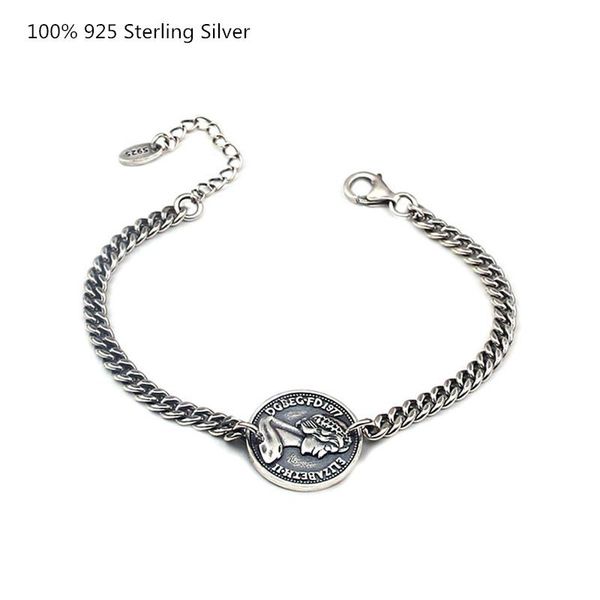 link, chain 100% 925 sterling silver bracelet men black oxide retro fashion bracelets for women jewelry
link, chain 100% 925 sterling silver bracelet men black oxide retro fashion bracelets for women jewelry