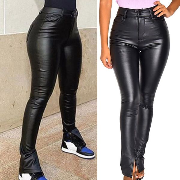 women's leggings 50# leatherwoman pants solid zipper split casual trousers tight women leggins mujer drop, Black
women's leggings 50# leatherwoman pants solid zipper split casual trousers tight women leggins mujer drop, Black
