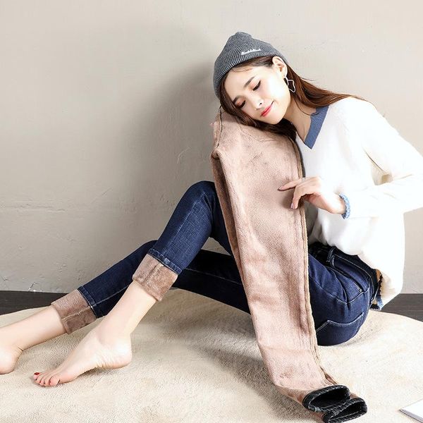 women winter high waist jeans fleece denim trousers fashion black warm stretch thick slim pencil pants female plus size women's, Blue
women winter high waist jeans fleece denim trousers fashion black warm stretch thick slim pencil pants female plus size women's, Blue
