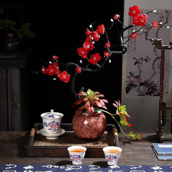 decorative flowers & wreaths chinese style simulation plum blossom flower art decoration ornament indoor tea table home
decorative flowers & wreaths chinese style simulation plum blossom flower art decoration ornament indoor tea table home