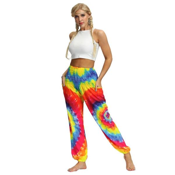 women's pants & capris bohemian slacks trousers tie dye rainbow color mid waisted fitness loose casual knickerbockers sweatpants, Black;white
women's pants & capris bohemian slacks trousers tie dye rainbow color mid waisted fitness loose casual knickerbockers sweatpants, Black;white