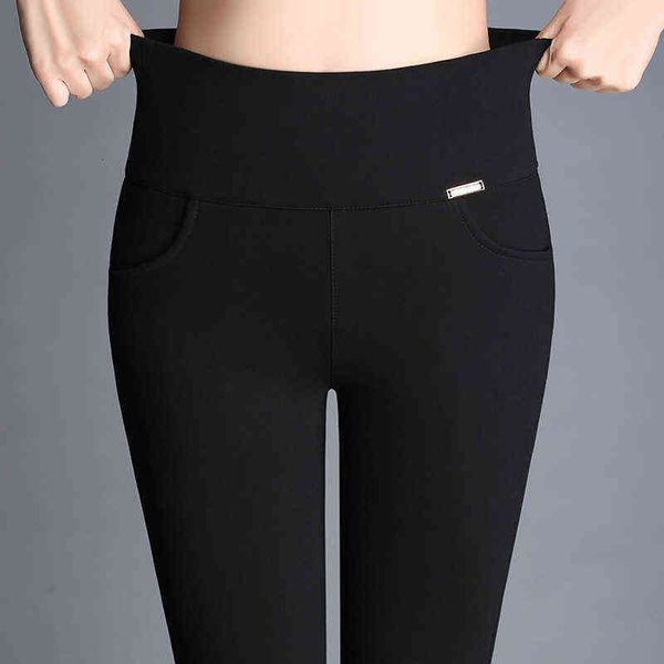 women's leggings spring and autumn bottoms wear mom's black high waist elastic large size small foot casual pencil pant's lon
women's leggings spring and autumn bottoms wear mom's black high waist elastic large size small foot casual pencil pant's lon