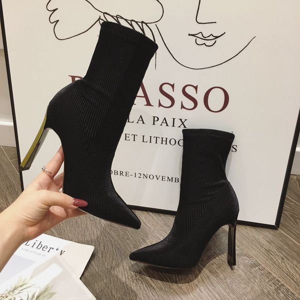 2022 winter fashion women boots beige pointed toe elastic ankle boots heels shoes autumn winter female socks boots, Black
2022 winter fashion women boots beige pointed toe elastic ankle boots heels shoes autumn winter female socks boots, Black