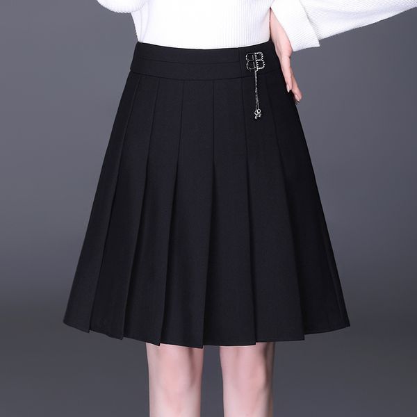 skirts half women's 2021 early autumn high waist pleated medium a-shaped short covering the hip fashion small black skirt
skirts half women's 2021 early autumn high waist pleated medium a-shaped short covering the hip fashion small black skirt