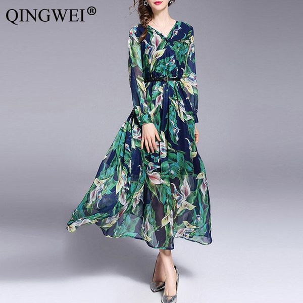 casual dresses women long maxi bohemia v-neck chiffon floral print ethnic spring summer beach female split stylish style dress, Black;gray
casual dresses women long maxi bohemia v-neck chiffon floral print ethnic spring summer beach female split stylish style dress, Black;gray