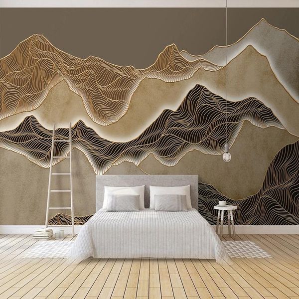 wallpapers chinese style 3d po mural retro artistic abstract gold line ink landscape art decoration custom wallpaper tea room decor
wallpapers chinese style 3d po mural retro artistic abstract gold line ink landscape art decoration custom wallpaper tea room decor