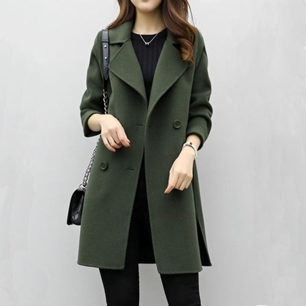 women's wool & blends 2021 fall winter long coat women warmness xxl elegant black woolen outwear fashion minimalist korean overcoat top
women's wool & blends 2021 fall winter long coat women warmness xxl elegant black woolen outwear fashion minimalist korean overcoat top