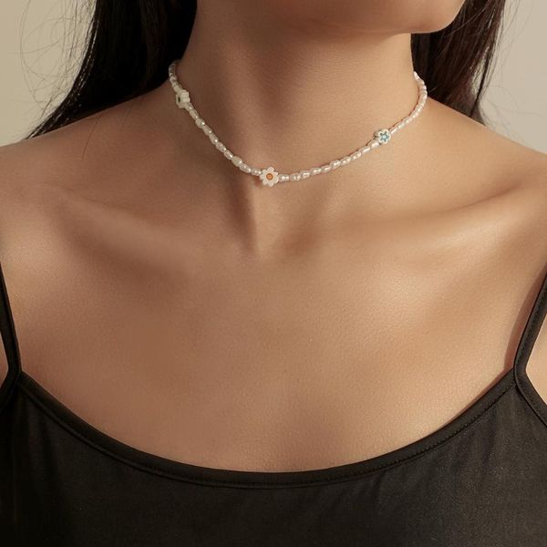 pendant necklaces korean fashion ins style personality creative handmade baroque pearl flower necklace simple clavicle chain women, Silver
pendant necklaces korean fashion ins style personality creative handmade baroque pearl flower necklace simple clavicle chain women, Silver