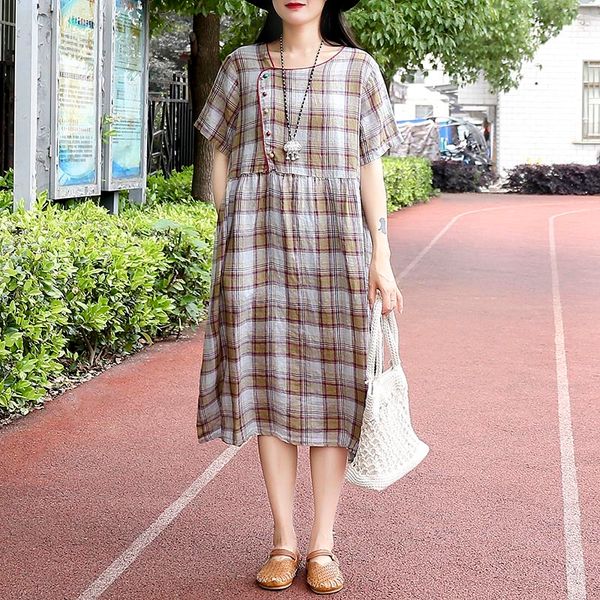 casual dresses vintage size colorful covered buttons cotton linen short sleeve loose kawaii v02m, Black;gray
casual dresses vintage size colorful covered buttons cotton linen short sleeve loose kawaii v02m, Black;gray