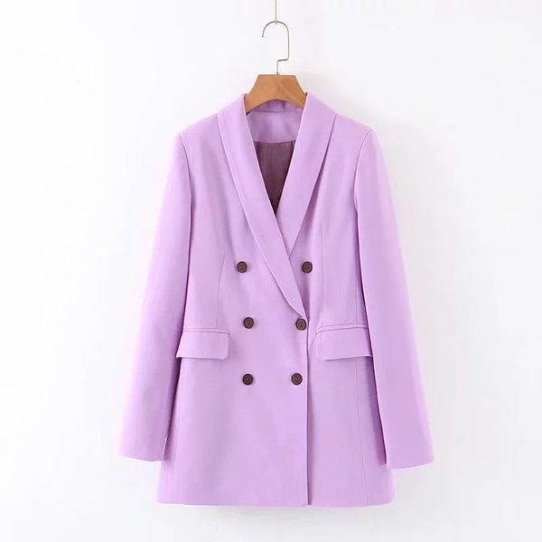 purple women blazer two pcs sets elegant turn-down collar double breasted office ladies business ol femme pants suit women's piece, White
purple women blazer two pcs sets elegant turn-down collar double breasted office ladies business ol femme pants suit women's piece, White