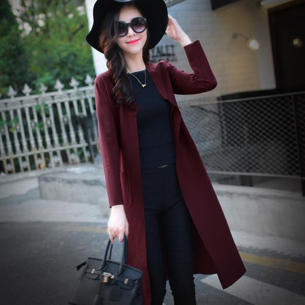 women's trench coats dust coat in the autumn of 2021 ms knee-high long cardigan cultivate one's morality dress, Tan;black
women's trench coats dust coat in the autumn of 2021 ms knee-high long cardigan cultivate one's morality dress, Tan;black