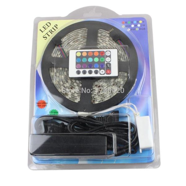 blister packaging rgb waterproof led strip 3528 5m 300led tape smd ribbon + 24 key remote controller strips
blister packaging rgb waterproof led strip 3528 5m 300led tape smd ribbon + 24 key remote controller strips