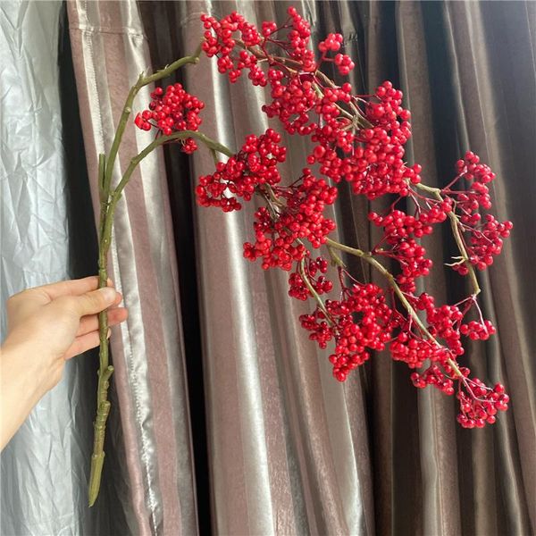 decorative flowers & wreaths chirstmas decor red berry fruit wall hanging long branch plantas artificiales house decoration
decorative flowers & wreaths chirstmas decor red berry fruit wall hanging long branch plantas artificiales house decoration