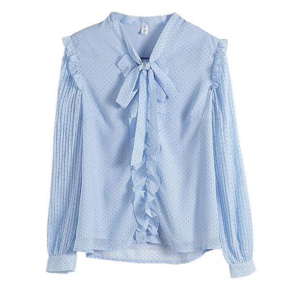 autumn long sleeve dot chiffon blouse shirt women blusas mujer de moda 2021 bow v-neck blouses blusa d598 women's & shirts, White
autumn long sleeve dot chiffon blouse shirt women blusas mujer de moda 2021 bow v-neck blouses blusa d598 women's & shirts, White