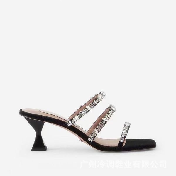 slippers glitter slides low casual square toe shoes woman 2021 pantofle heeled mules jelly luxury high summer fabric rome cr, Black
slippers glitter slides low casual square toe shoes woman 2021 pantofle heeled mules jelly luxury high summer fabric rome cr, Black
