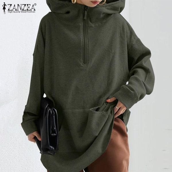 women's hoodies & sweatshirts zanzea stylish fashion fleece zipper streetwear women autumn long sleeve sweatshirt hooded loose pullover, Black
women's hoodies & sweatshirts zanzea stylish fashion fleece zipper streetwear women autumn long sleeve sweatshirt hooded loose pullover, Black