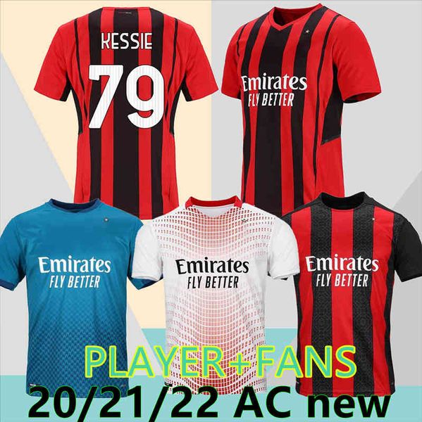 22 thailand 21 fans player version ac soccer milan ibrahimovic jerseys 2021 tonali mandzukic football shirt set kessie brahim men kids kit, Black
22 thailand 21 fans player version ac soccer milan ibrahimovic jerseys 2021 tonali mandzukic football shirt set kessie brahim men kids kit, Black