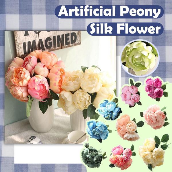 decorative flowers & wreaths practical 1 bouquet 6 heads artificial peony silk flower wedding party decor garden porch utility products home
decorative flowers & wreaths practical 1 bouquet 6 heads artificial peony silk flower wedding party decor garden porch utility products home