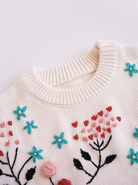 2 colors ins baby girl clothing knitted pullover long sleeve stereo flower design sweater 100% cotton winter warm clothes, Blue
2 colors ins baby girl clothing knitted pullover long sleeve stereo flower design sweater 100% cotton winter warm clothes, Blue