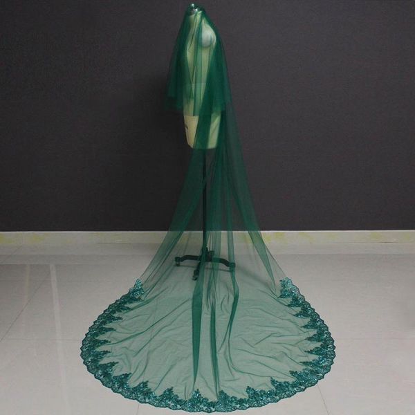 bridal veils green long wedding veil 2 t glitter lace cover face 3 m arabic muslim with comb blusher accessories for bride, Black
bridal veils green long wedding veil 2 t glitter lace cover face 3 m arabic muslim with comb blusher accessories for bride, Black