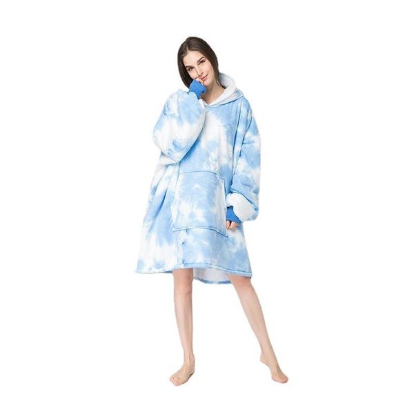 women's sleepwear lazy men's and sanitary robes casual home outdoor wear tie dyed pullover flannel, Black;red
women's sleepwear lazy men's and sanitary robes casual home outdoor wear tie dyed pullover flannel, Black;red
