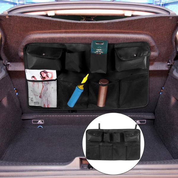 car organizer back seat trunk storage pouch holder (black)