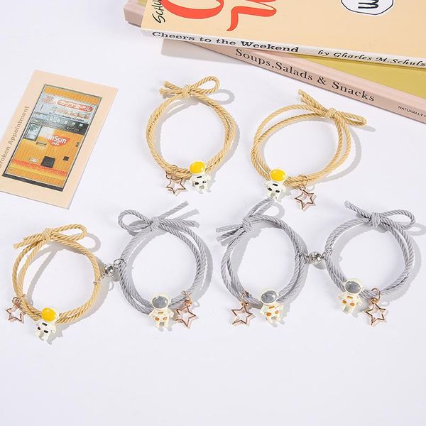 charm bracelets cartoon magnetic couple with astronaut pendant cute mutually attractive friendship rope gifts for friend xin-, Golden;silver
charm bracelets cartoon magnetic couple with astronaut pendant cute mutually attractive friendship rope gifts for friend xin-, Golden;silver