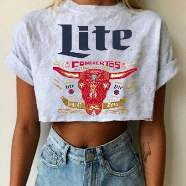 women's t-shirt letter print vintage gray crop woman tshirts loose short sleeve o neck casual tshirt fashion summer plus size, White
women's t-shirt letter print vintage gray crop woman tshirts loose short sleeve o neck casual tshirt fashion summer plus size, White