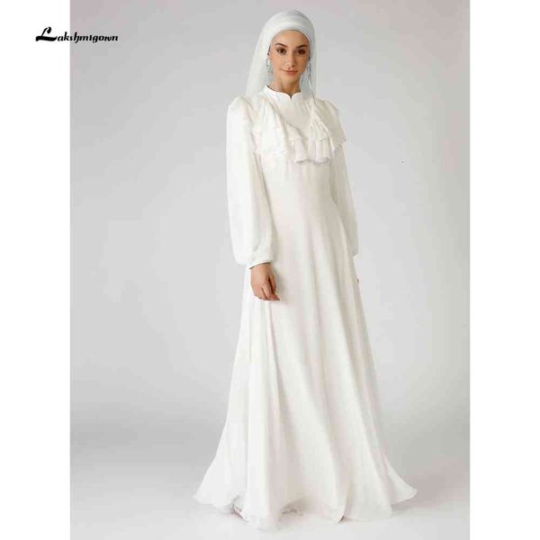 new chiffon long sleeves muslim wedding es 2021 with hijab floor length back a-line chapel garden arabic gelinlik gekn, White
new chiffon long sleeves muslim wedding es 2021 with hijab floor length back a-line chapel garden arabic gelinlik gekn, White