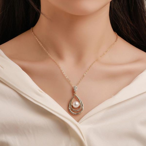 pendant necklaces fashion pearl jewelry set temperament drop-shaped necklace earrings two-piece personality elegant bridal s19051099, Silver
pendant necklaces fashion pearl jewelry set temperament drop-shaped necklace earrings two-piece personality elegant bridal s19051099, Silver