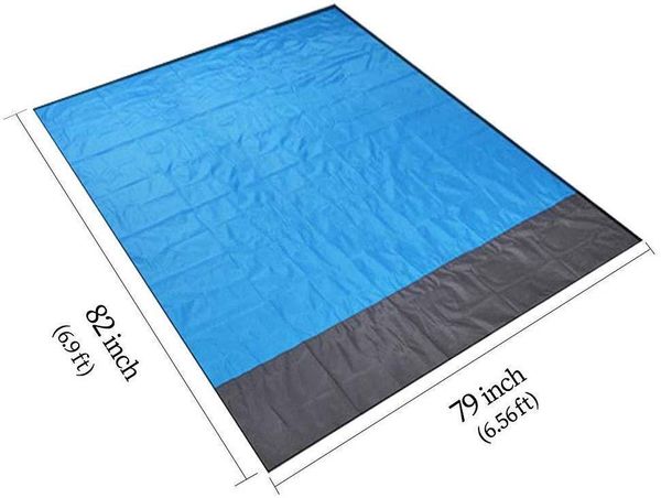 

outdoor pads travel sandy beach pad waterproof picnic fold pocket moisture-proof polyester fiber blanket