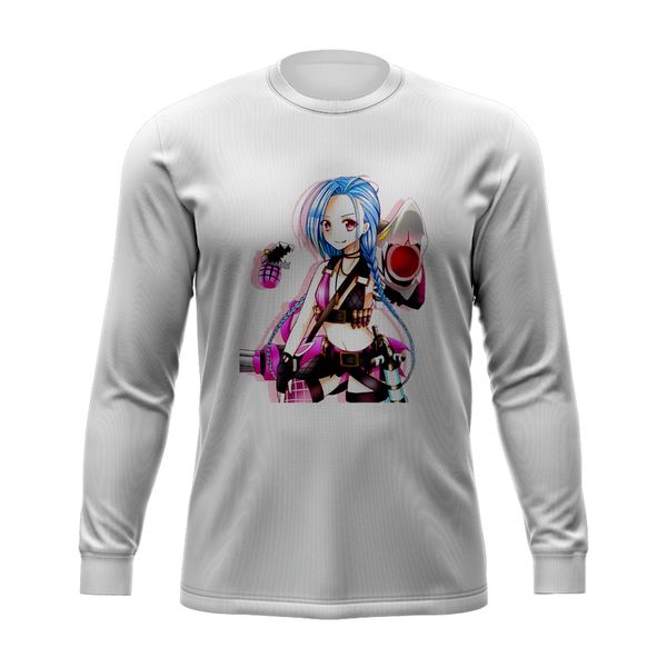 3d printed jinx t-shirt lol arcane cool street fashion party wear round neck long sleeve printed daily top, White;black
3d printed jinx t-shirt lol arcane cool street fashion party wear round neck long sleeve printed daily top, White;black