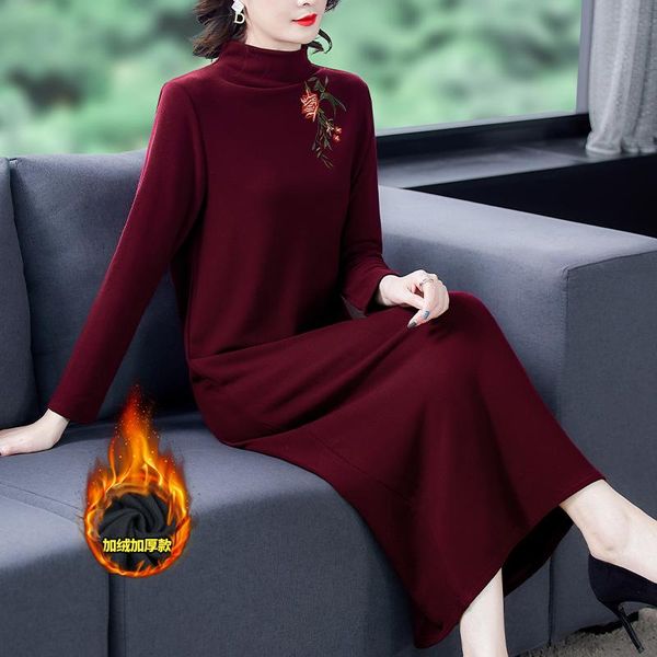 casual dresses coigarsam women long dress autumn 2022 national wind loose embroidery upset garnet black robe vestidos, Black;gray
casual dresses coigarsam women long dress autumn 2022 national wind loose embroidery upset garnet black robe vestidos, Black;gray