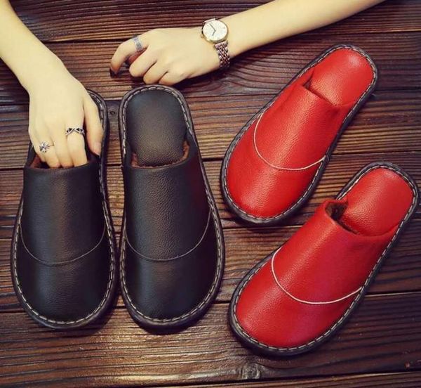 slippers men winter genuine leather warm home indoor non-slip thermal couples women room 2021 house shoes, Black
slippers men winter genuine leather warm home indoor non-slip thermal couples women room 2021 house shoes, Black