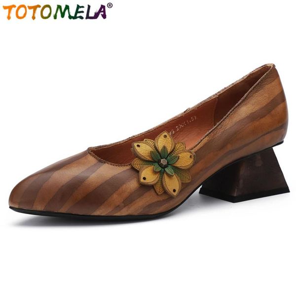 dress shoes totomela genuine leather retro high heel strange style ethnic ponted toe pumps women ladies, Black
dress shoes totomela genuine leather retro high heel strange style ethnic ponted toe pumps women ladies, Black
