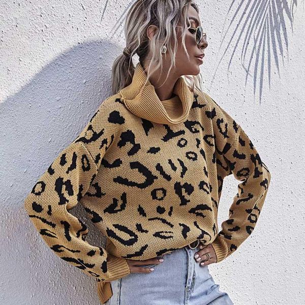 women's sweaters boho inspired knitted turtleneck jumper leopard long sleeve warm pullover sweater oversized 2021, White;black
women's sweaters boho inspired knitted turtleneck jumper leopard long sleeve warm pullover sweater oversized 2021, White;black