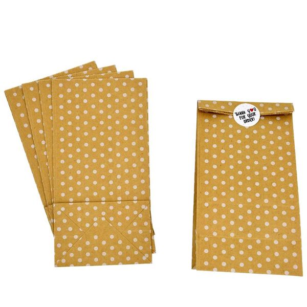 gift wrap stand up dot bags mini kraft paper child party birthday food seal packing treat bag supplies 9x6x18cm
gift wrap stand up dot bags mini kraft paper child party birthday food seal packing treat bag supplies 9x6x18cm