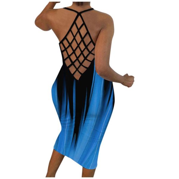 casual dresses womens printing o-neck dress fashion splicing fishnet backless sleeveless skinny maxi vestidos de verano #g3, Black;gray
casual dresses womens printing o-neck dress fashion splicing fishnet backless sleeveless skinny maxi vestidos de verano #g3, Black;gray