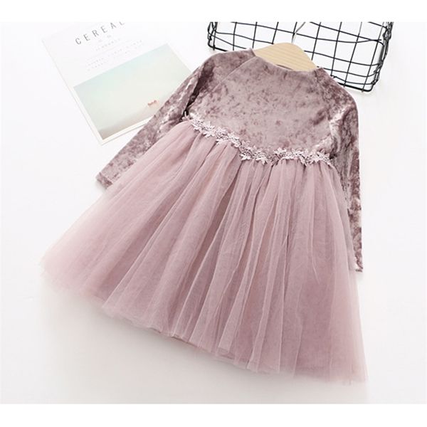 girls dress solid color velvet style long sleeves waist lace kids dresses for toddler girl clothes 210528, Red;yellow
girls dress solid color velvet style long sleeves waist lace kids dresses for toddler girl clothes 210528, Red;yellow