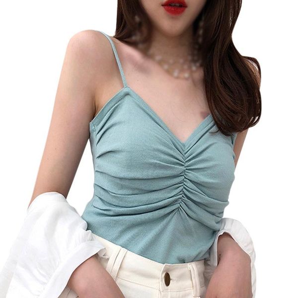 korean style sweater slim folds tube summer base external wear tank with camisole 202104 women's tanks & camis, White
korean style sweater slim folds tube summer base external wear tank with camisole 202104 women's tanks & camis, White