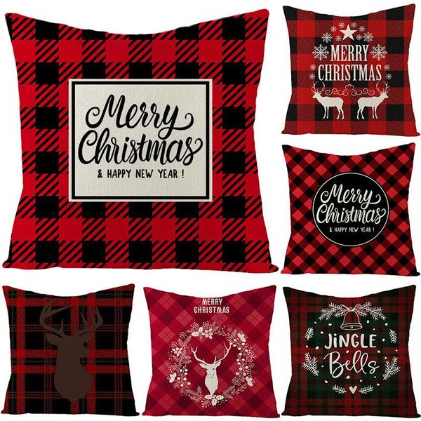 pillow case 45x45cm red plaid cushion cover merry christmas cases linen throw covers sofa pillowcase decoration for home
pillow case 45x45cm red plaid cushion cover merry christmas cases linen throw covers sofa pillowcase decoration for home