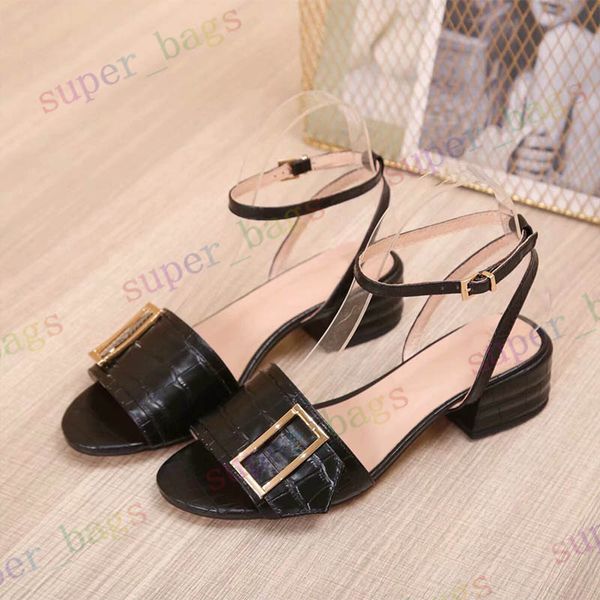 luxurys women shoes classic ladies sandals med heel metal buckle imported crocodile genuine leather flat beach slippers designer 35-40, Black
luxurys women shoes classic ladies sandals med heel metal buckle imported crocodile genuine leather flat beach slippers designer 35-40, Black