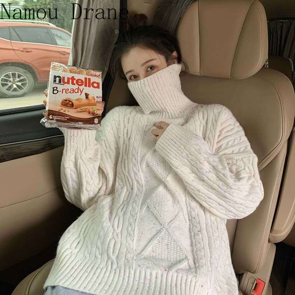 the niche design feeling desolate home knitting sweater qiu dong render sets high collar shirt to wear outside 210522, White;black
the niche design feeling desolate home knitting sweater qiu dong render sets high collar shirt to wear outside 210522, White;black