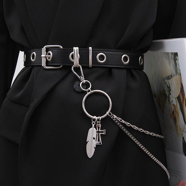 belts punk fashion belt for women men trousers chain waist hipster rock hip hop cool jewelry accessories, Black;brown
belts punk fashion belt for women men trousers chain waist hipster rock hip hop cool jewelry accessories, Black;brown