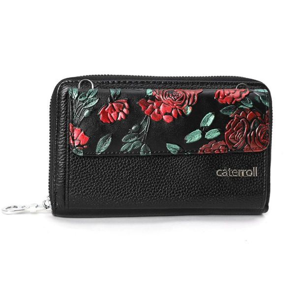 wallets cow leather women floral woman purse large capacity female phone bag womens crossbody bags, Red;black
wallets cow leather women floral woman purse large capacity female phone bag womens crossbody bags, Red;black