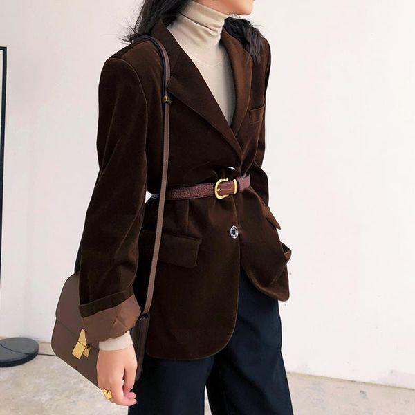women's suits & blazers fashion jackets 2022 spring autumn womens elegant long sleeve single breasted solid slim outerwear korean style, White;black
women's suits & blazers fashion jackets 2022 spring autumn womens elegant long sleeve single breasted solid slim outerwear korean style, White;black