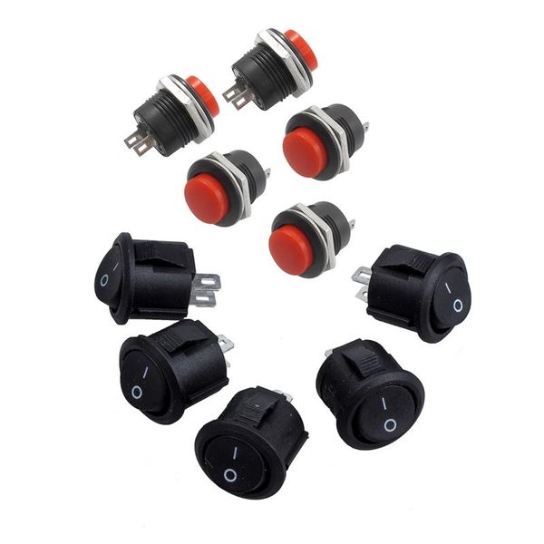 smart power plugs 5 pcs spst black button on/off round rocker switch ac 6a/125v 3a/250v & x momentary no red
smart power plugs 5 pcs spst black button on/off round rocker switch ac 6a/125v 3a/250v & x momentary no red
