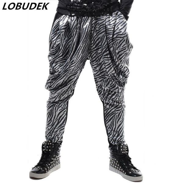 tide men nightclub hip-hop stage wear sparkly sequins harem pants bar dj singer rock costume fashion casual loose trousers men's, Black
tide men nightclub hip-hop stage wear sparkly sequins harem pants bar dj singer rock costume fashion casual loose trousers men's, Black