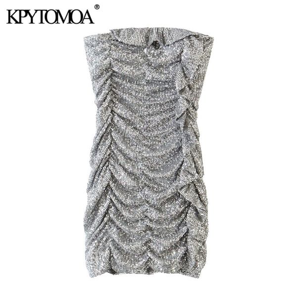 women fashion sequined ruffled pleated mini dress vintage exposed shoulders back zipper female dresses mujer 210420, Black;gray
women fashion sequined ruffled pleated mini dress vintage exposed shoulders back zipper female dresses mujer 210420, Black;gray